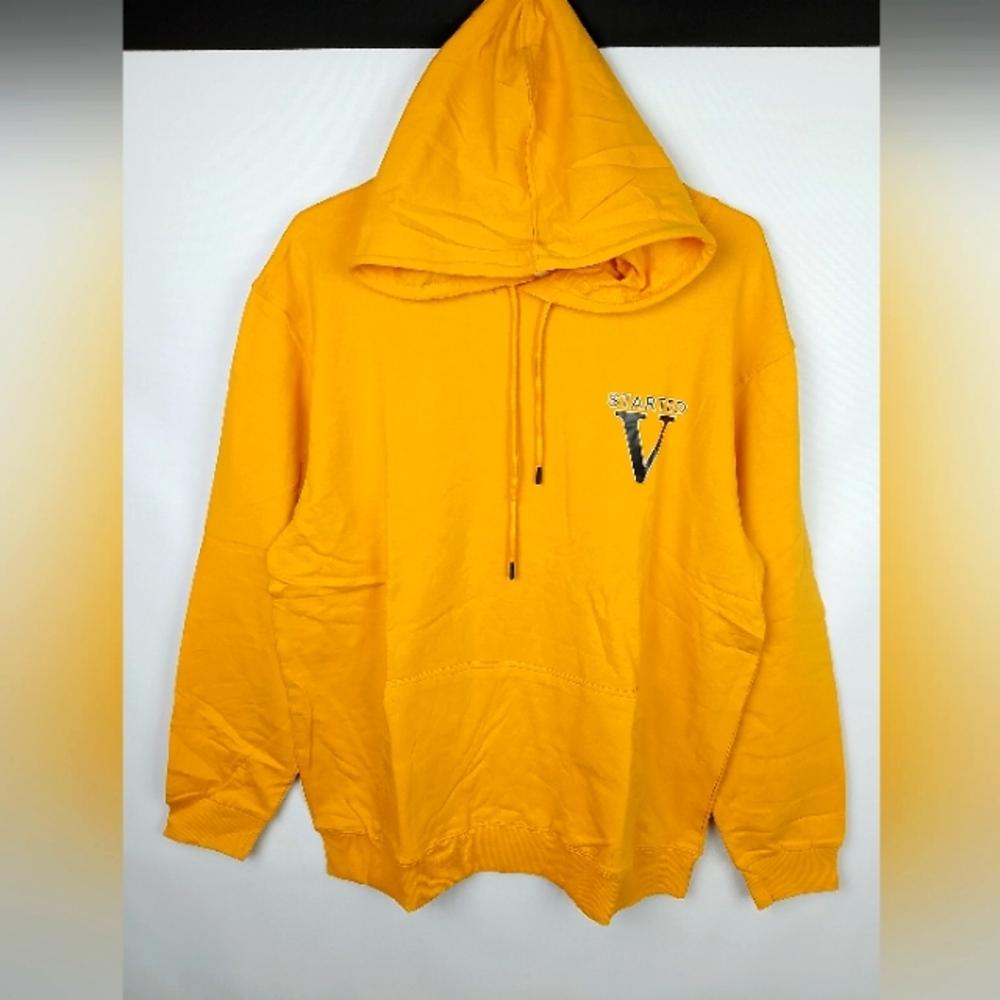 Brand new STARTED yellow hoodie